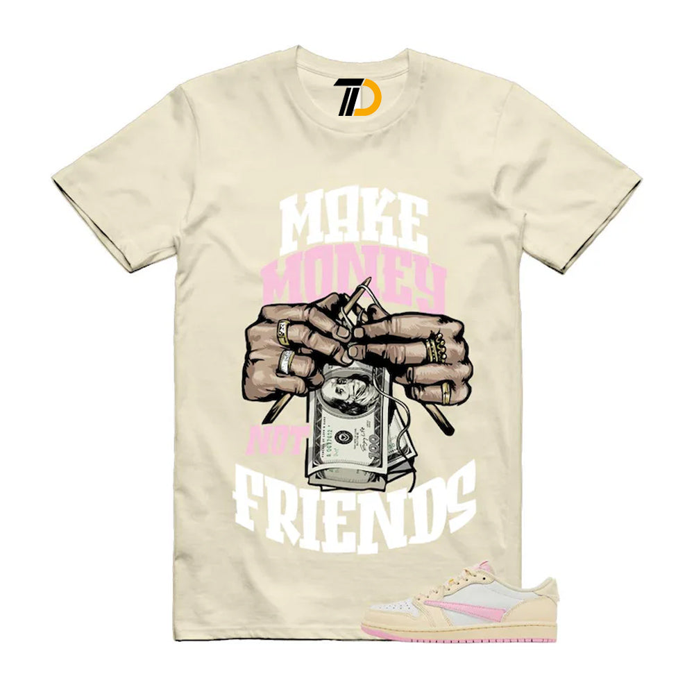 1 Shy Pink Muslin Sail Retro Low OG SP 2026 Shirt To Match Make Money T-Shirt