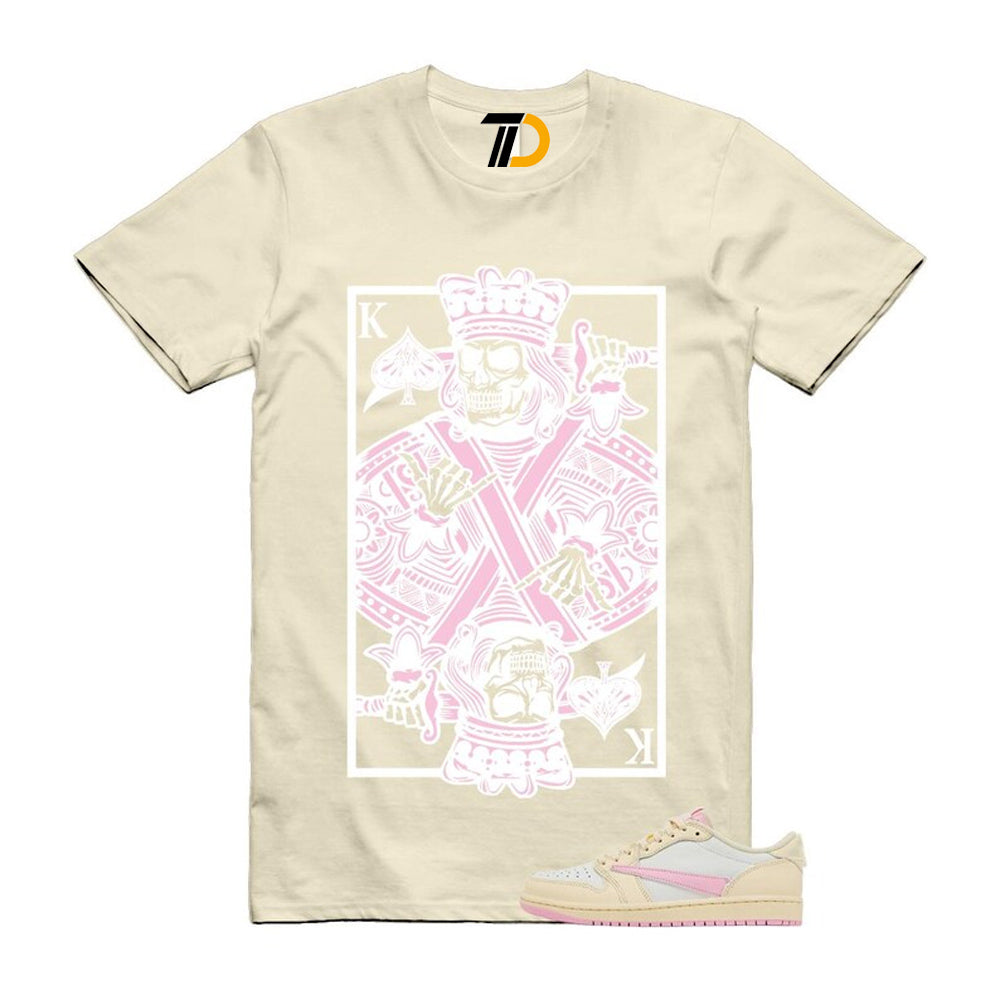 1 Shy Pink Muslin Sail Retro Low OG SP 2026 Shirt To Match King Card T-Shirt