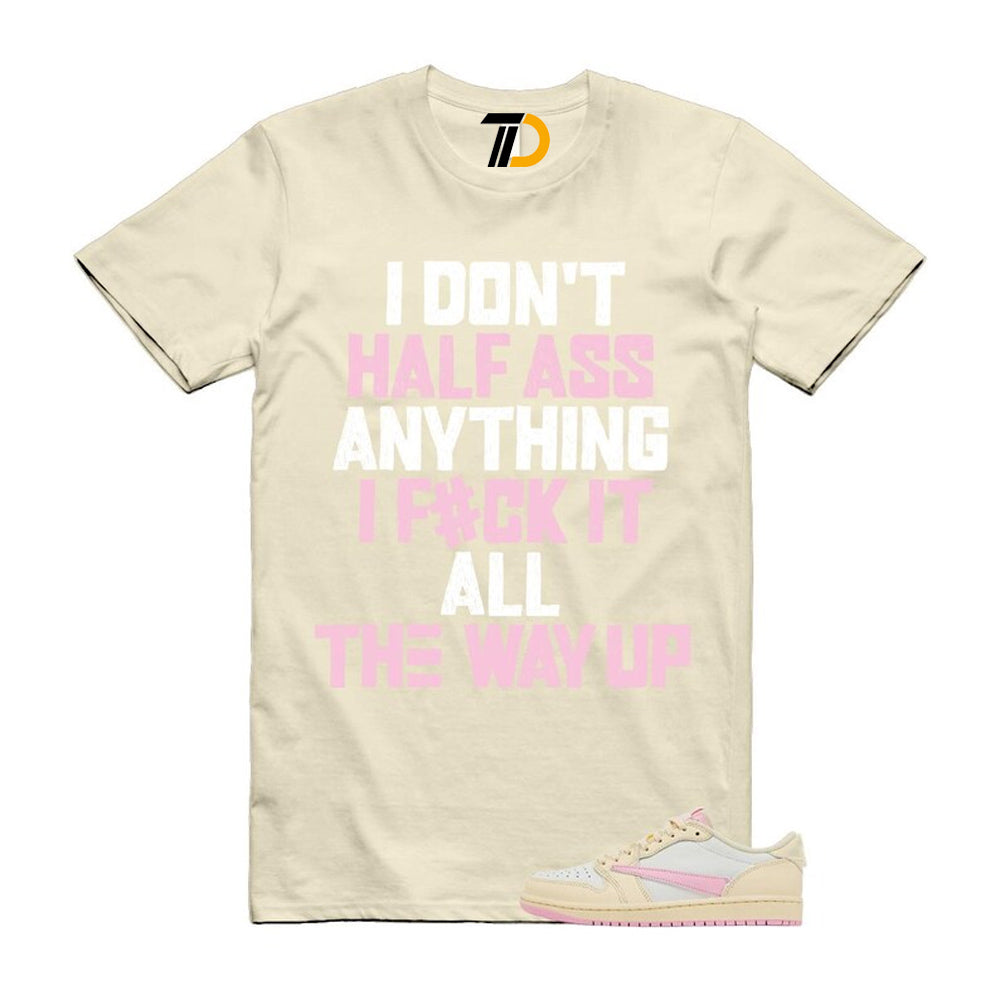 1 Shy Pink Muslin Sail Retro Low OG SP 2026 Shirt To Match Half T-Shirt