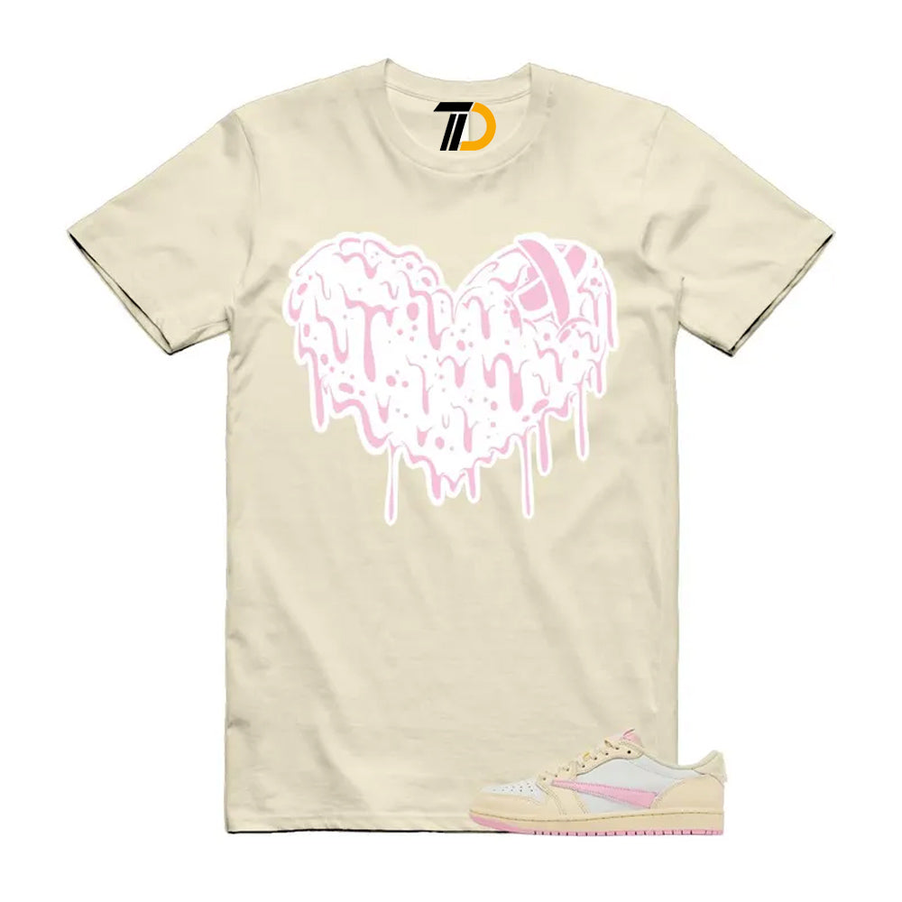 1 Shy Pink Muslin Sail Retro Low OG SP 2026 Shirt To Match Drippy Heart T-Shirt