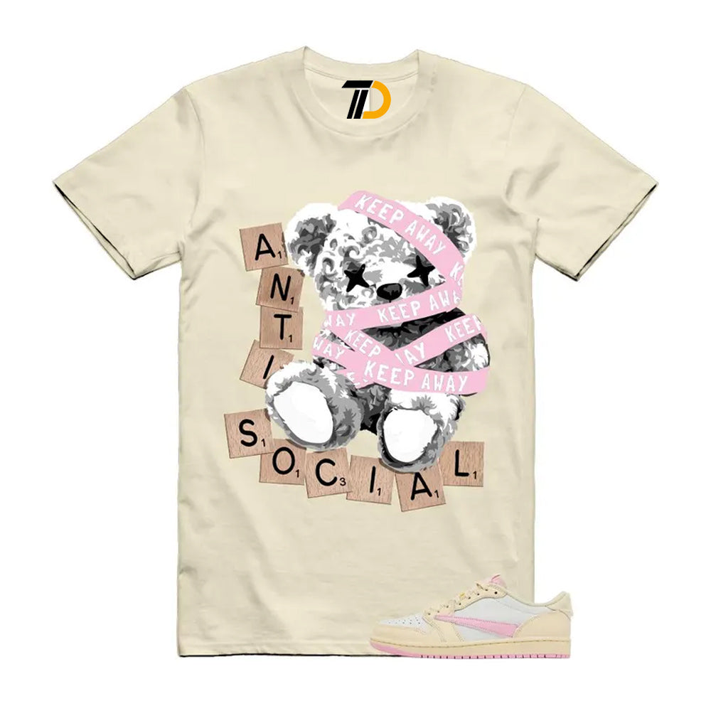 1 Shy Pink Muslin Sail Retro Low OG SP 2026 Shirt To Match Anti Social Butterfly T-Shirt