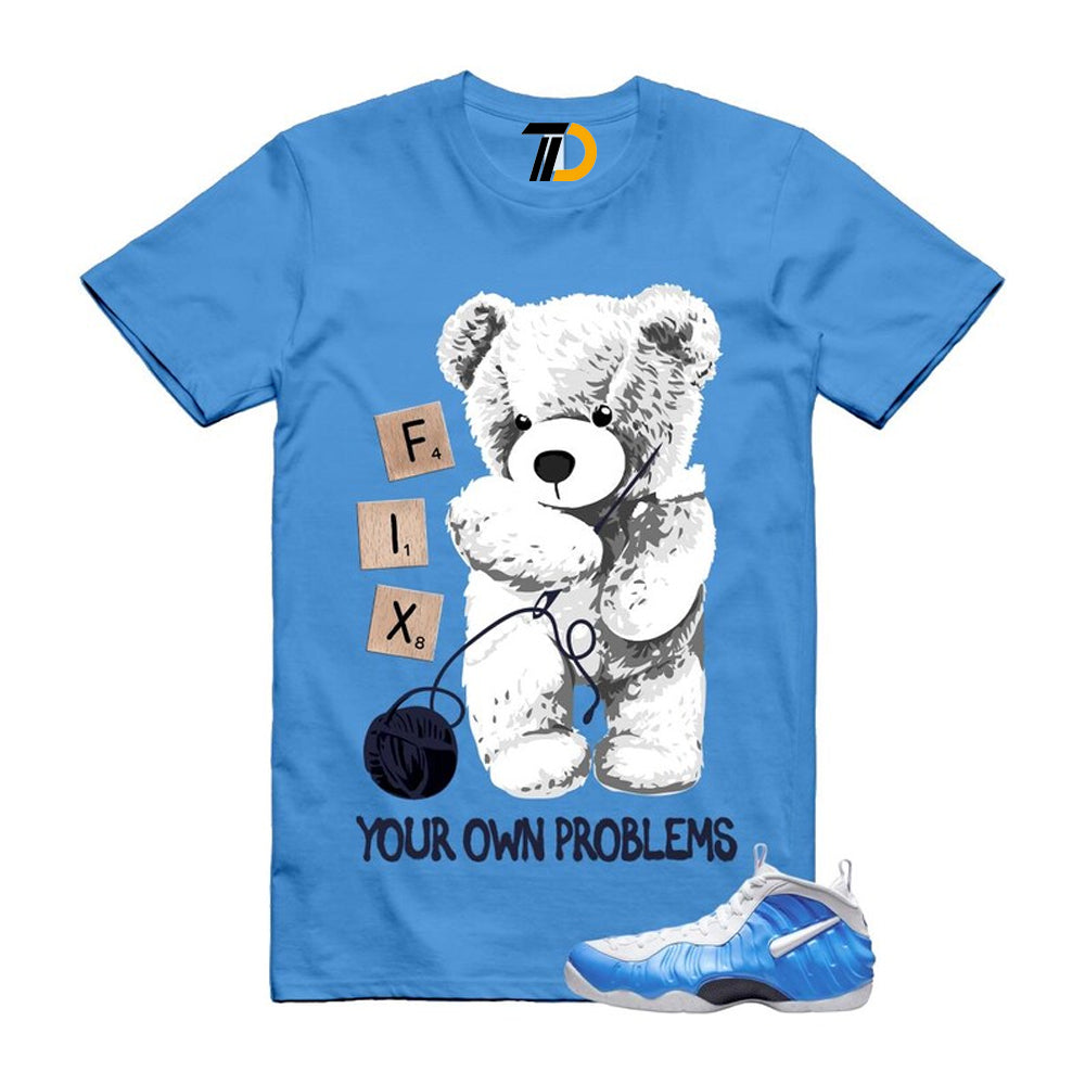 Foamposite University Blue White Midnight Navy Air Pro 2026 Shirt To Match Fix T-Shirt