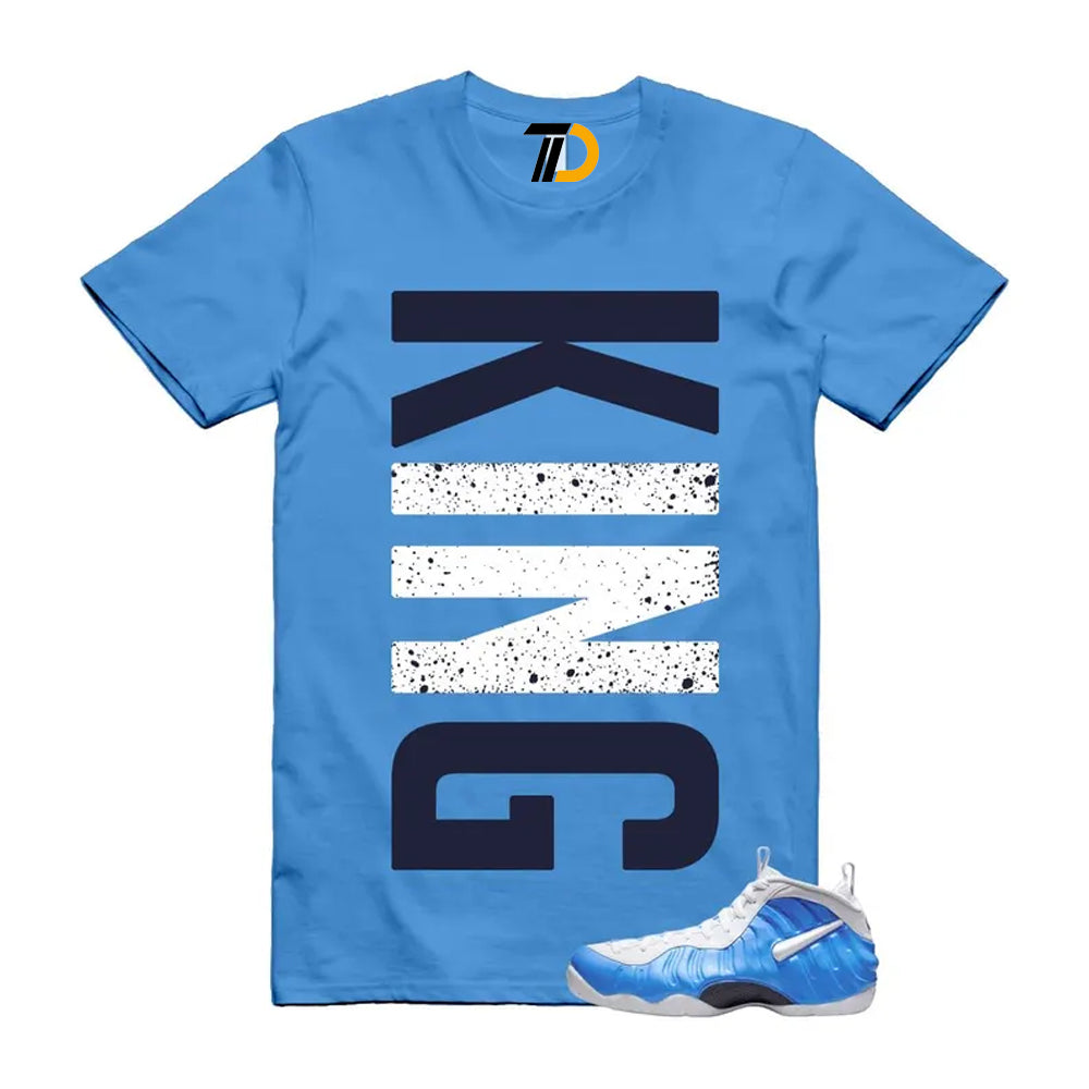 Foamposite University Blue White Midnight Navy Air Pro 2026 Shirt To Match King Vert T-Shirt