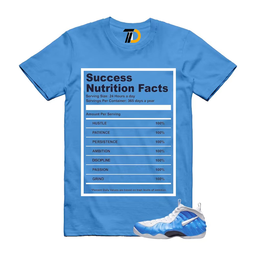 Foamposite University Blue White Midnight Navy Air Pro 2026 Shirt To Match Success T-Shirt