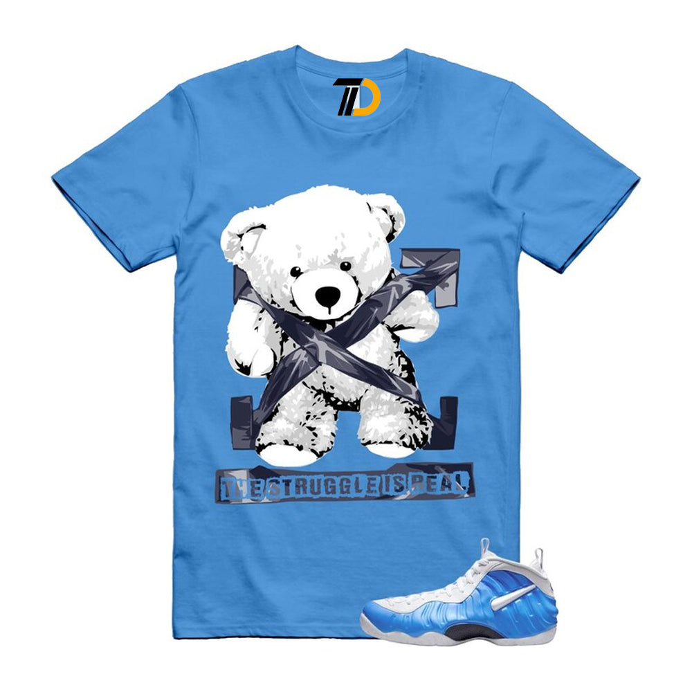 Foamposite University Blue White Midnight Navy Air Pro 2026 Shirt To Match Strug T-Shirt
