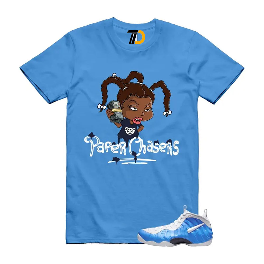 Foamposite University Blue White Midnight Navy Air Pro 2026 Shirt To Match Pc T-Shirt