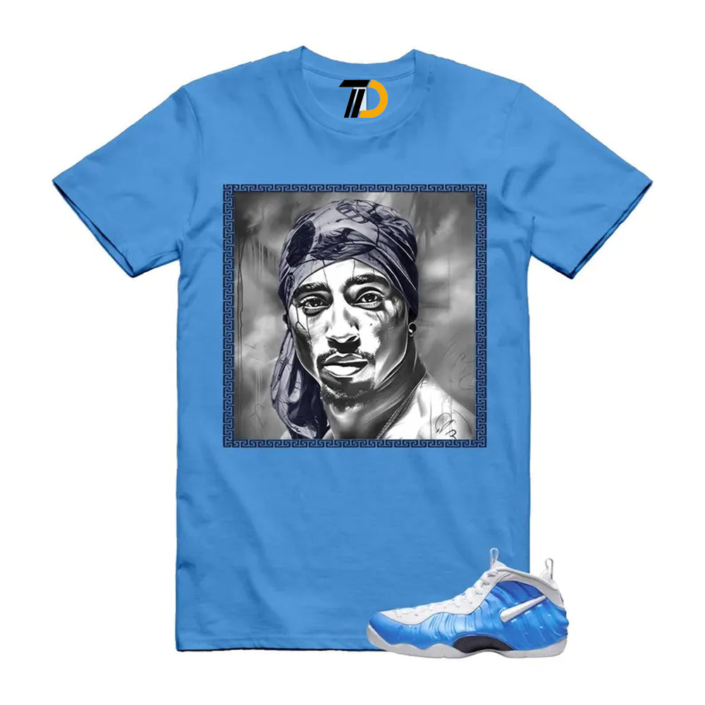Foamposite University Blue White Midnight Navy Air Pro 2026 Shirt To Match Pac T-Shirt