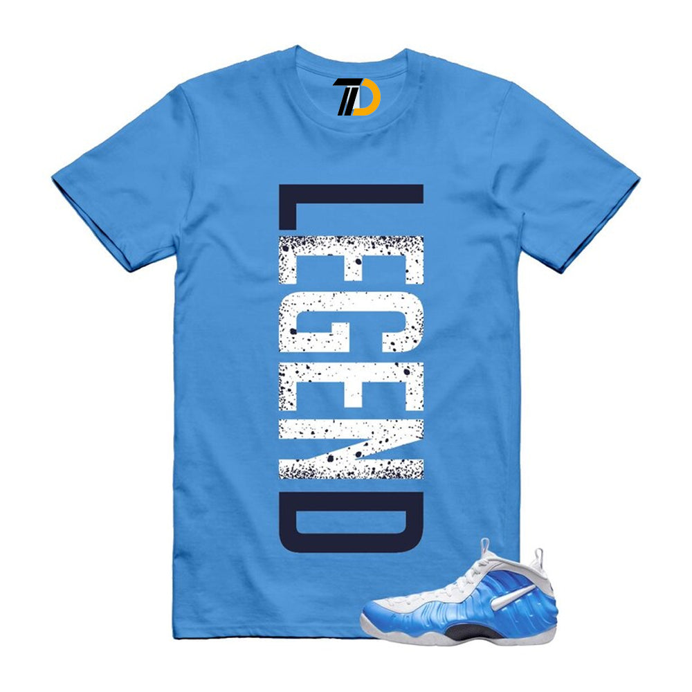 Foamposite University Blue White Midnight Navy Air Pro 2026 Shirt To Match Legend T-Shirt