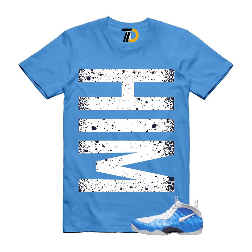 Foamposite University Blue White Midnight Navy Air Pro 2026 Shirt To Match Him Vert T-Shirt