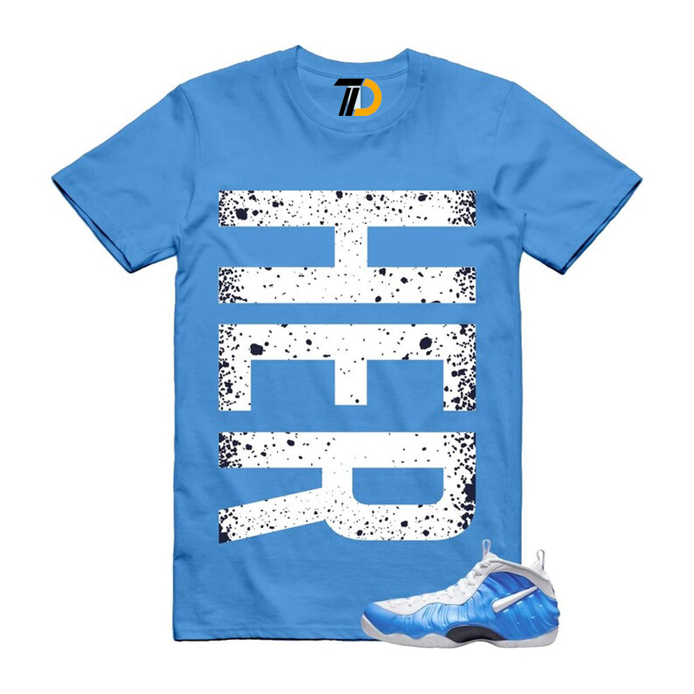 Foamposite University Blue White Midnight Navy Air Pro 2026 Shirt To Match Her Vert T-Shirt