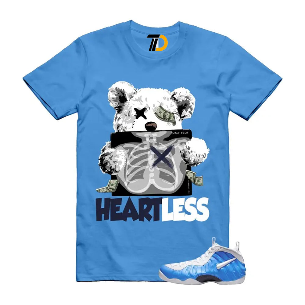 Foamposite University Blue White Midnight Navy Air Pro 2026 Shirt To Match Heart T-Shirt