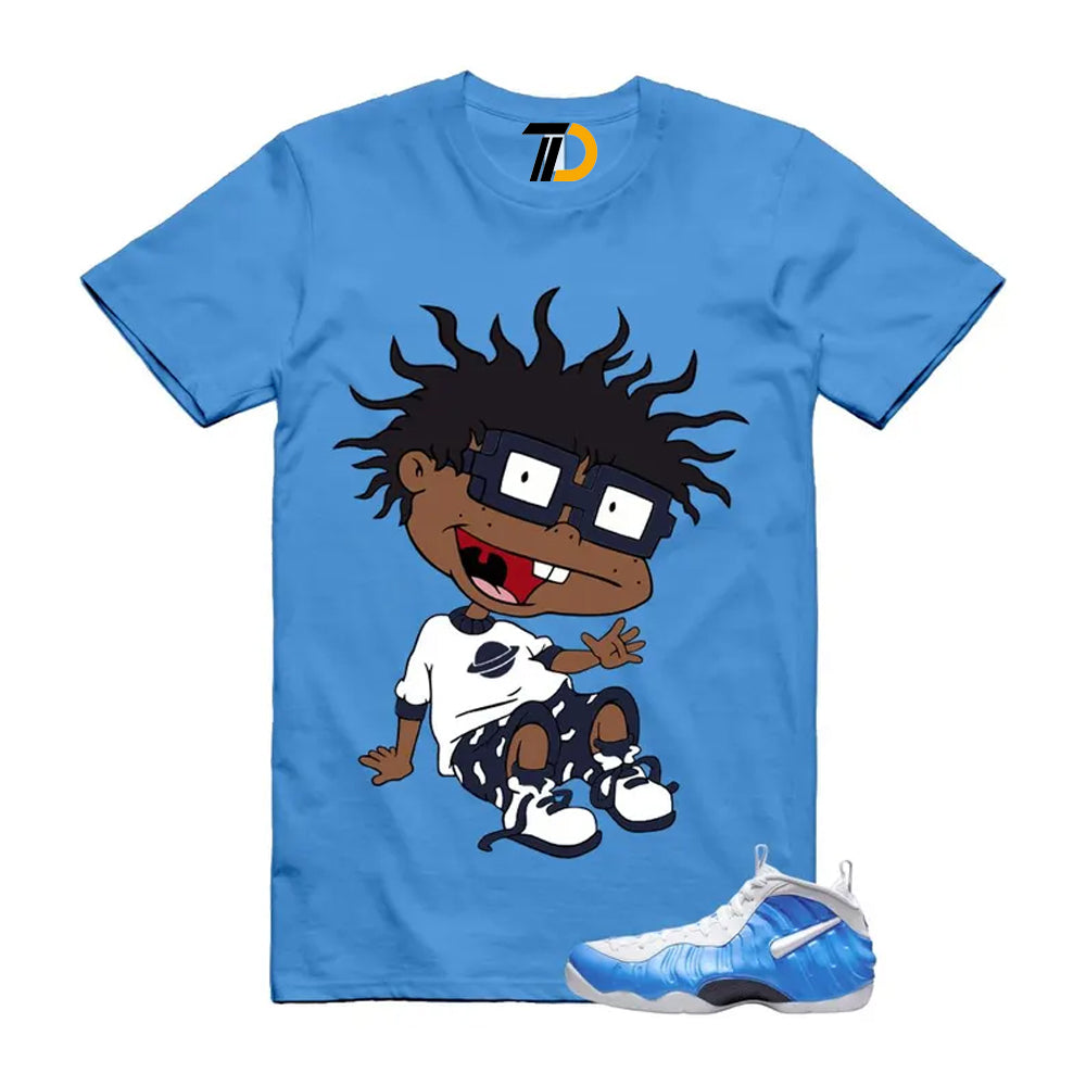 Foamposite University Blue White Midnight Navy Air Pro 2026 Shirt To Match Finster T-Shirt