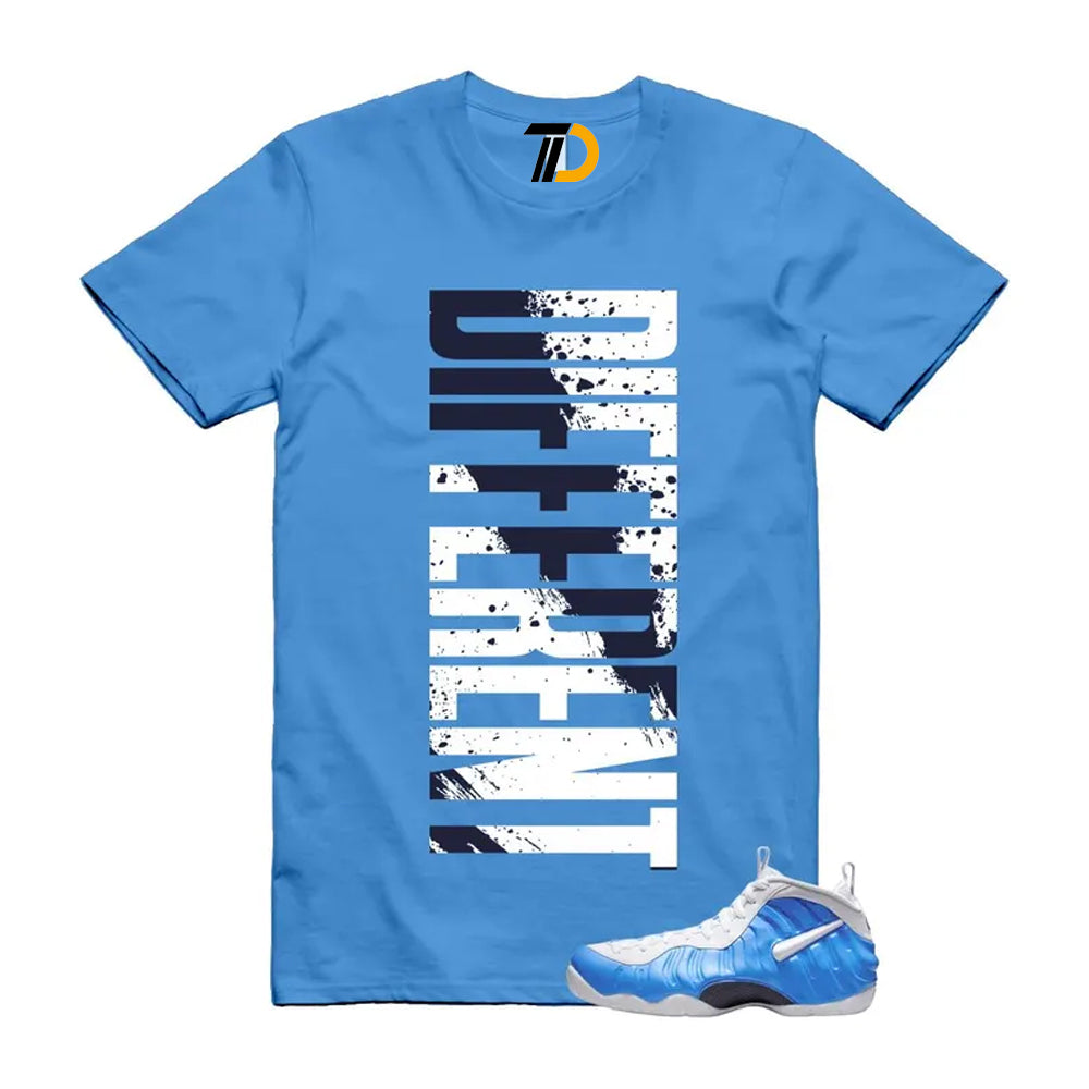 Foamposite University Blue White Midnight Navy Air Pro 2026 Shirt To Match Different T-Shirt