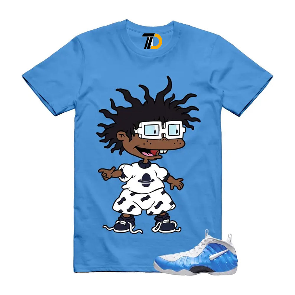 Foamposite University Blue White Midnight Navy Air Pro 2026 Shirt To Match Chuckie T-Shirt