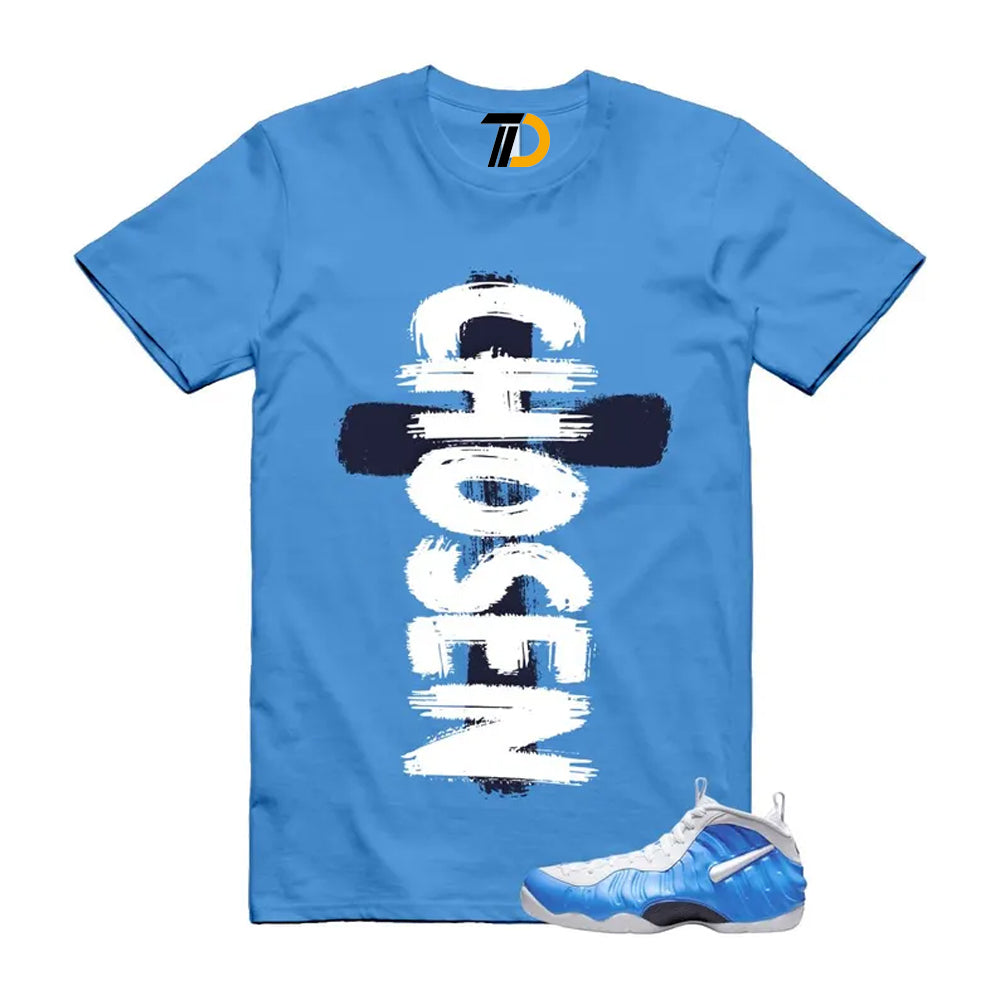 Foamposite University Blue White Midnight Navy Air Pro 2026 Shirt To Match Chosen T-Shirt