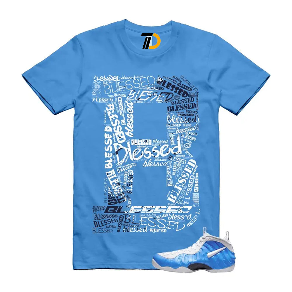Foamposite University Blue White Midnight Navy Air Pro 2026 Shirt To Match B T-Shirt