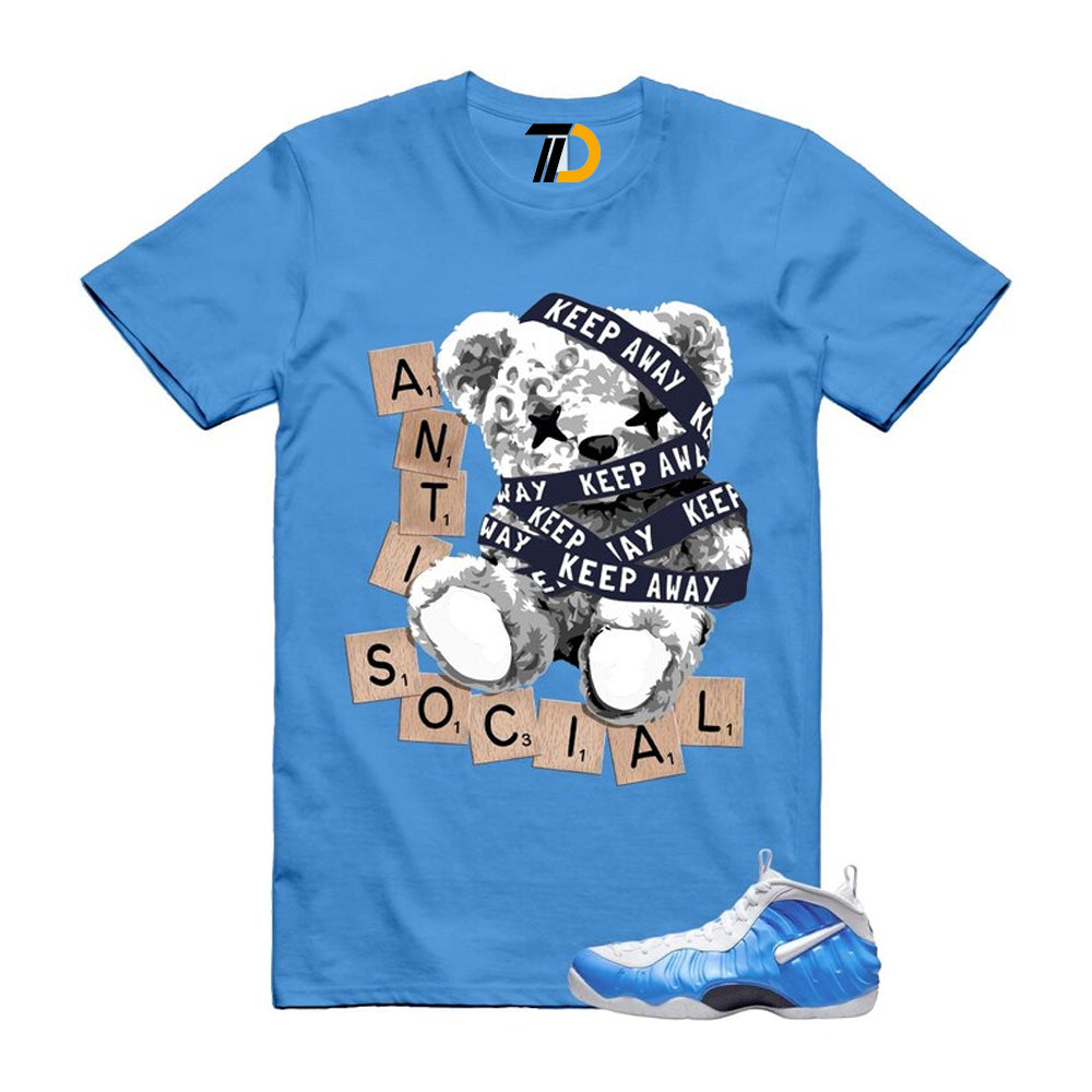 Foamposite University Blue White Midnight Navy Air Pro 2026 Shirt To Match Anti Social T-Shirt