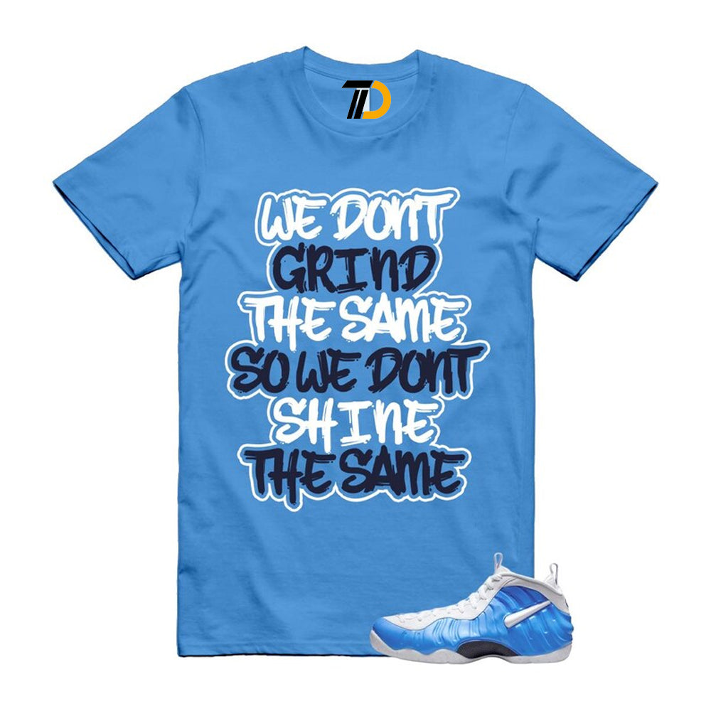 Foamposite University Blue White Midnight Navy Air Pro 2026 Shirt To Match Grind T-Shirt