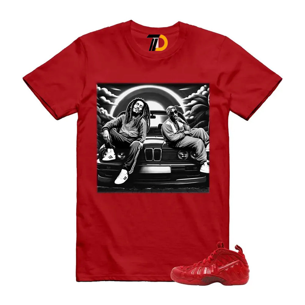 Foamposite Red October Black 2026 Air Pro Shirt To Match Bob Pac T-Shirt