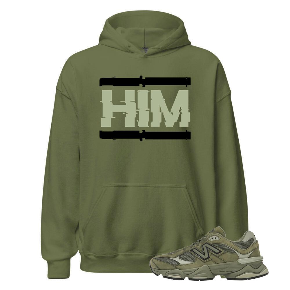 New Balance 9060 Dark Olivine Shirt to Match HIM, Hoodie U9060ZGD Match Sneaker Tee