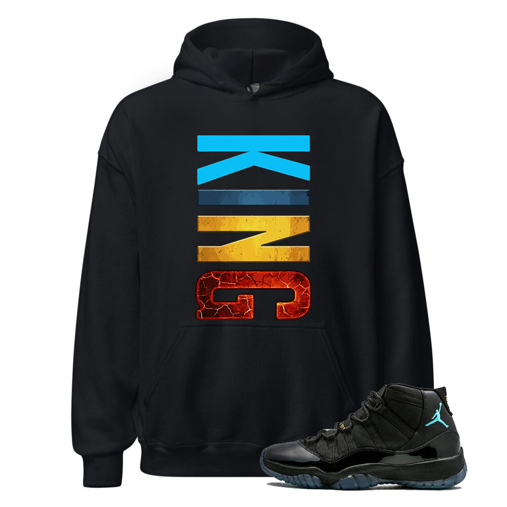 Air Jordan 11 Gamma Blue King Hoodie to Match 378037-006, Match Sneaker Tee