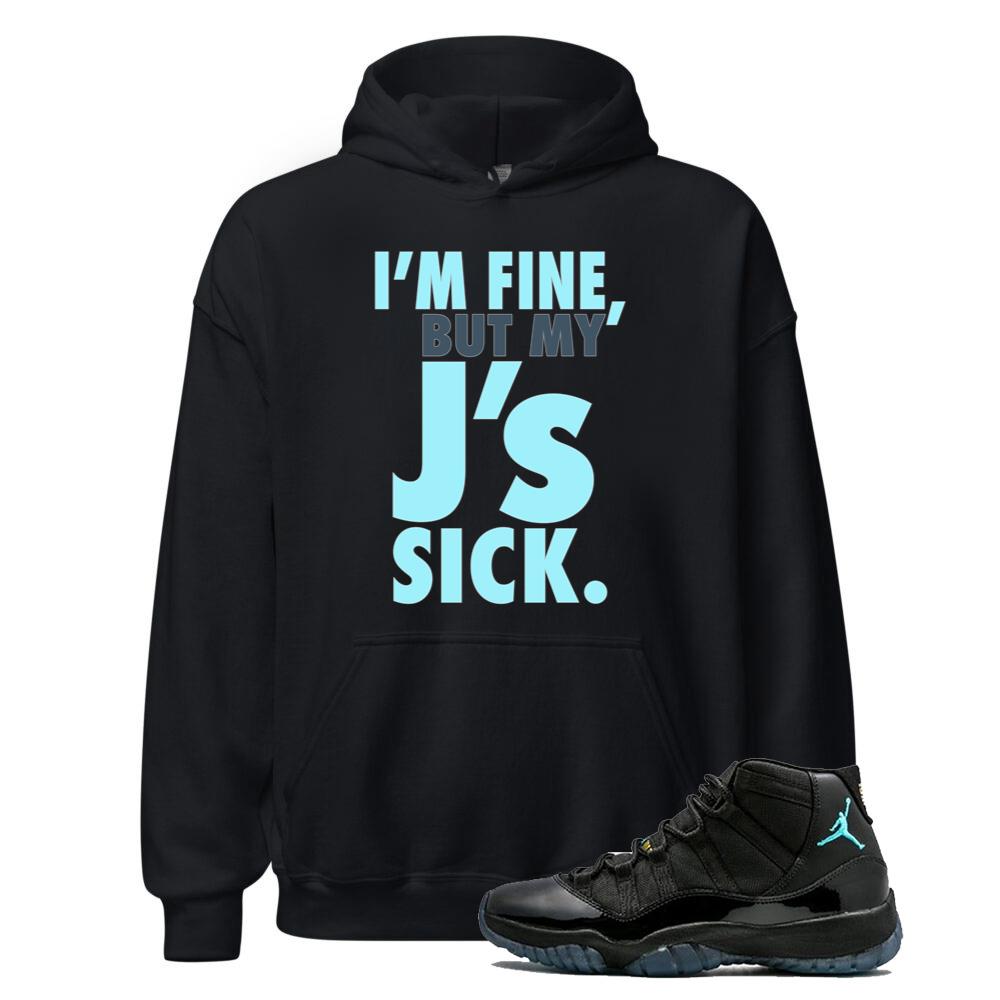 11 Retro Gamma Blue Hoodie To Match I'm Fine Hoodie 2025