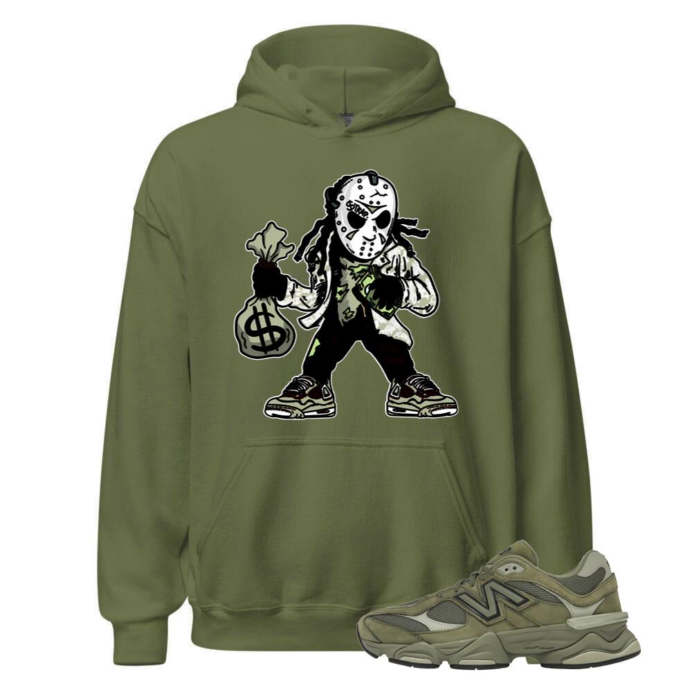 New Balance 9060 Dark Olivine Shirt to Match JASON, Hoodie U9060ZGD Match Sneaker Tee
