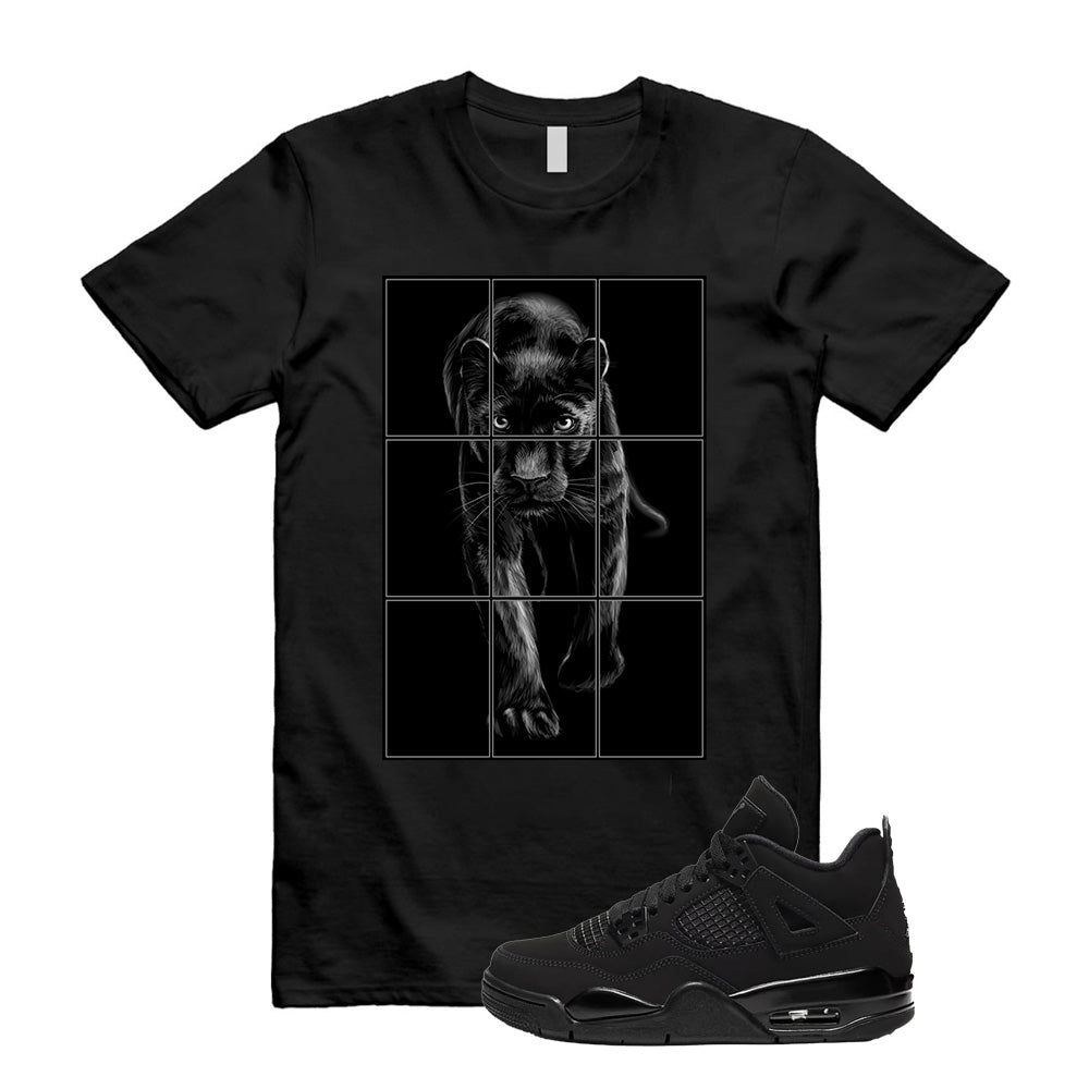 Jordan 4 Black Cat 2020 Panther Unisex Sneaker T-Shirt Match Sneaker Tee