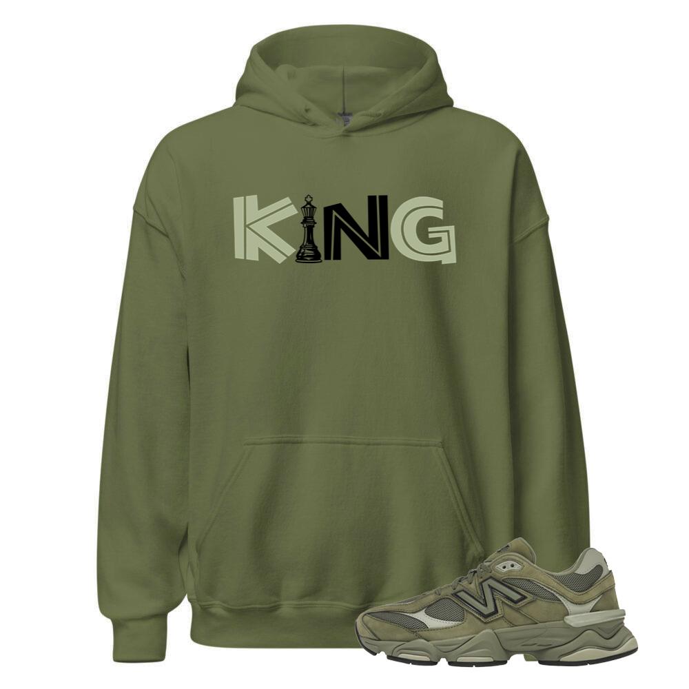 New Balance 9060 Dark Olivine Shirt to Match King, Hoodie U9060ZGD Match Sneaker Tee
