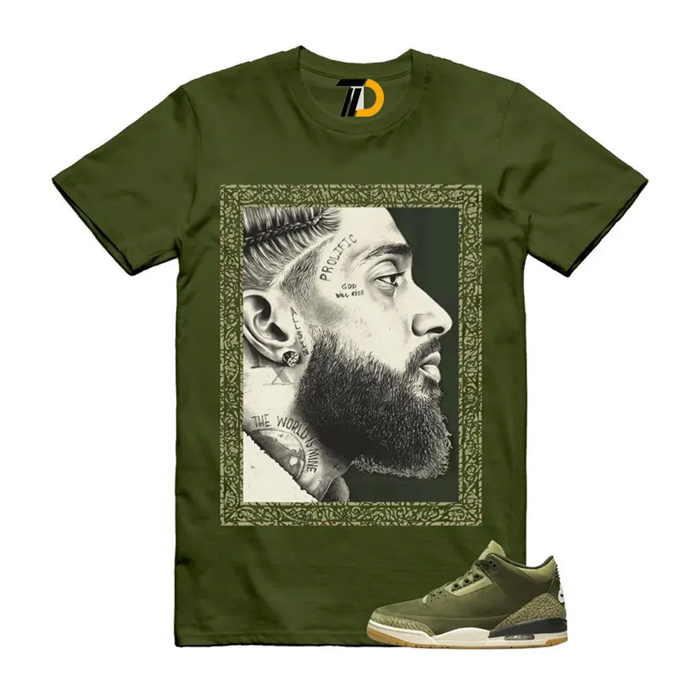3 Family Affair Olive Sequoia Neutral Sail Shirt To Match Nip Streetwear T-Shirt 2025