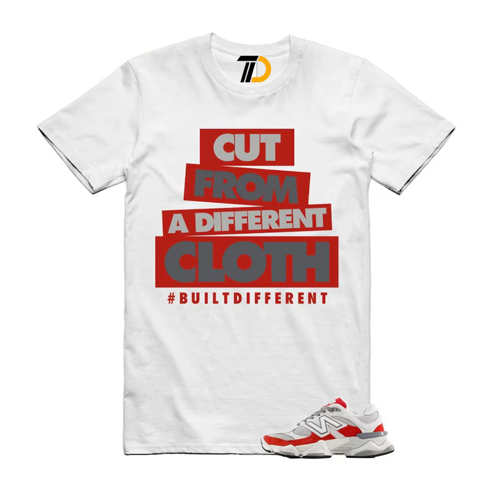 9060 White Red Grey Shirt To Match Cloth Streetwear T-Shirt 2025