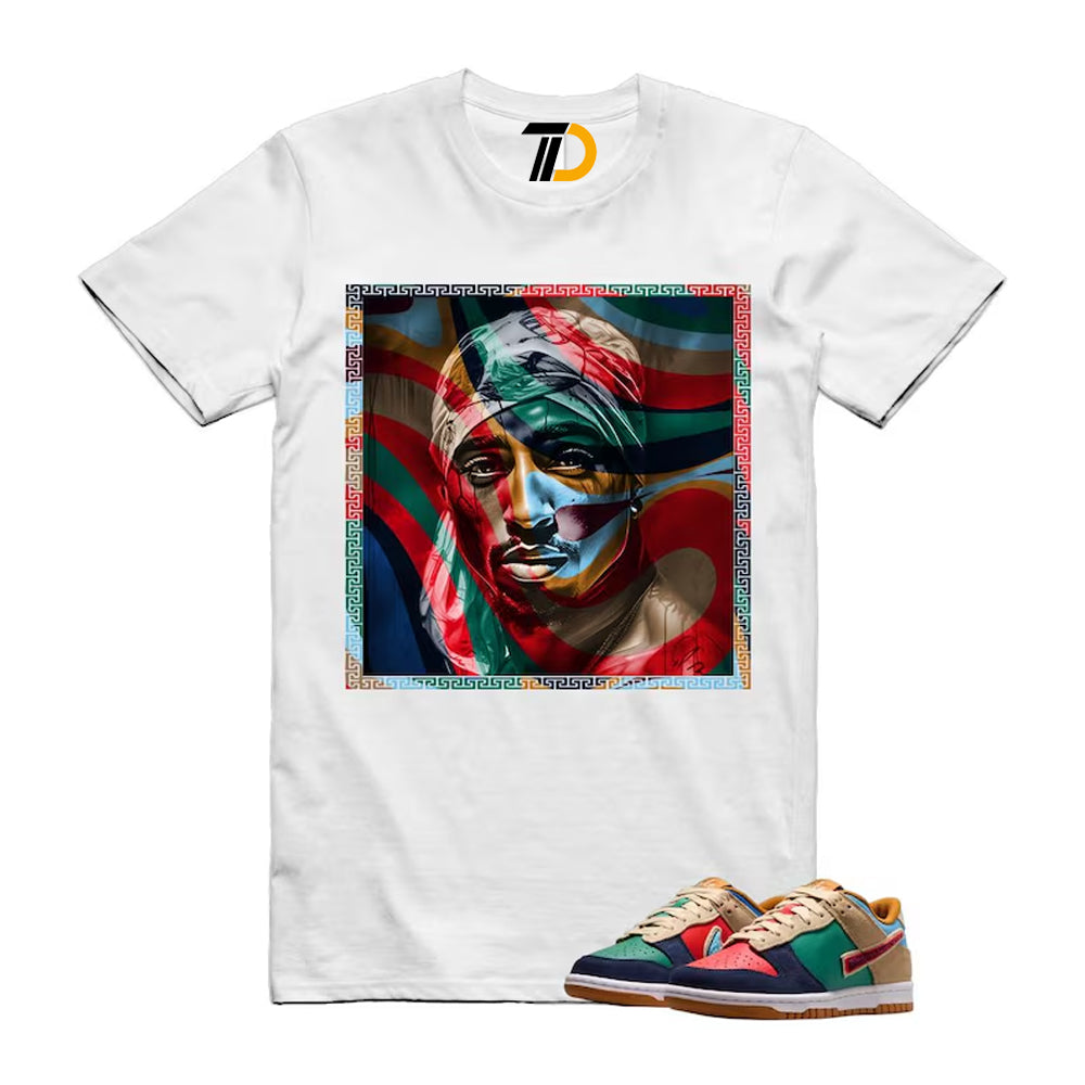 Dunk Midnight Navy Green Noise Low GS Mismatched Shirt To Match Pac Streetwear T-Shirt 2026