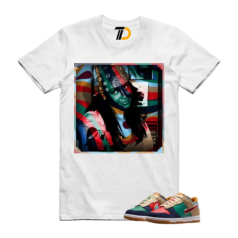 Dunk Midnight Navy Green Noise Low GS Mismatched Shirt To Match Liyah Streetwear T-Shirt 2026