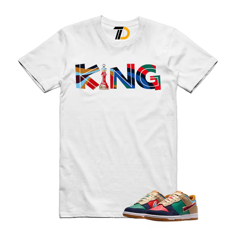 Dunk Midnight Navy Green Noise Low GS Mismatched Shirt To Match King Streetwear T-Shirt 2026