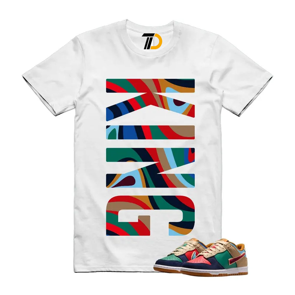 Dunk Midnight Navy Green Noise Low GS Mismatched Shirt To Match King Vert Streetwear T-Shirt 2026