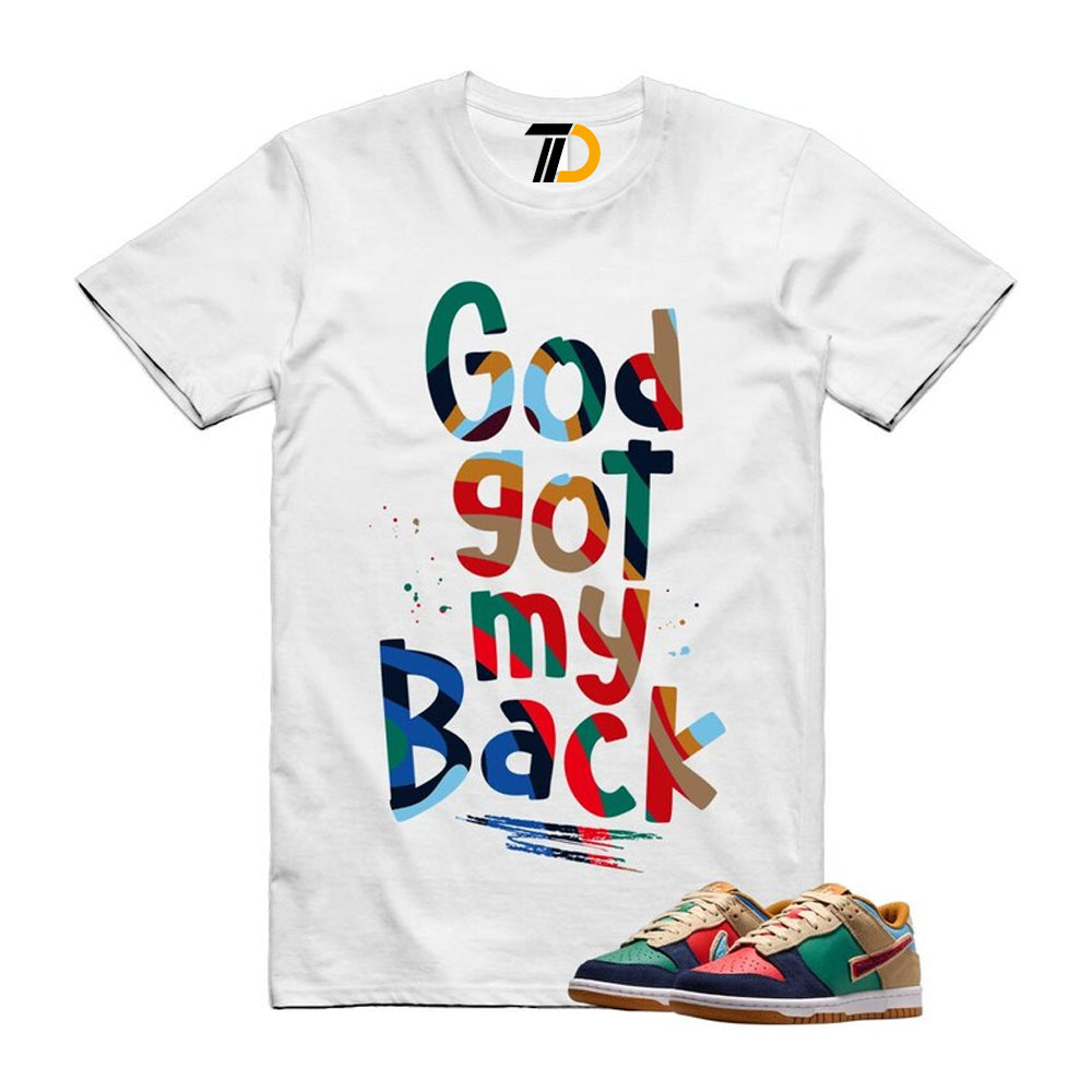 Dunk Midnight Navy Green Noise Low GS Mismatched Shirt To Match God Got My Back Streetwear T-Shirt 2026