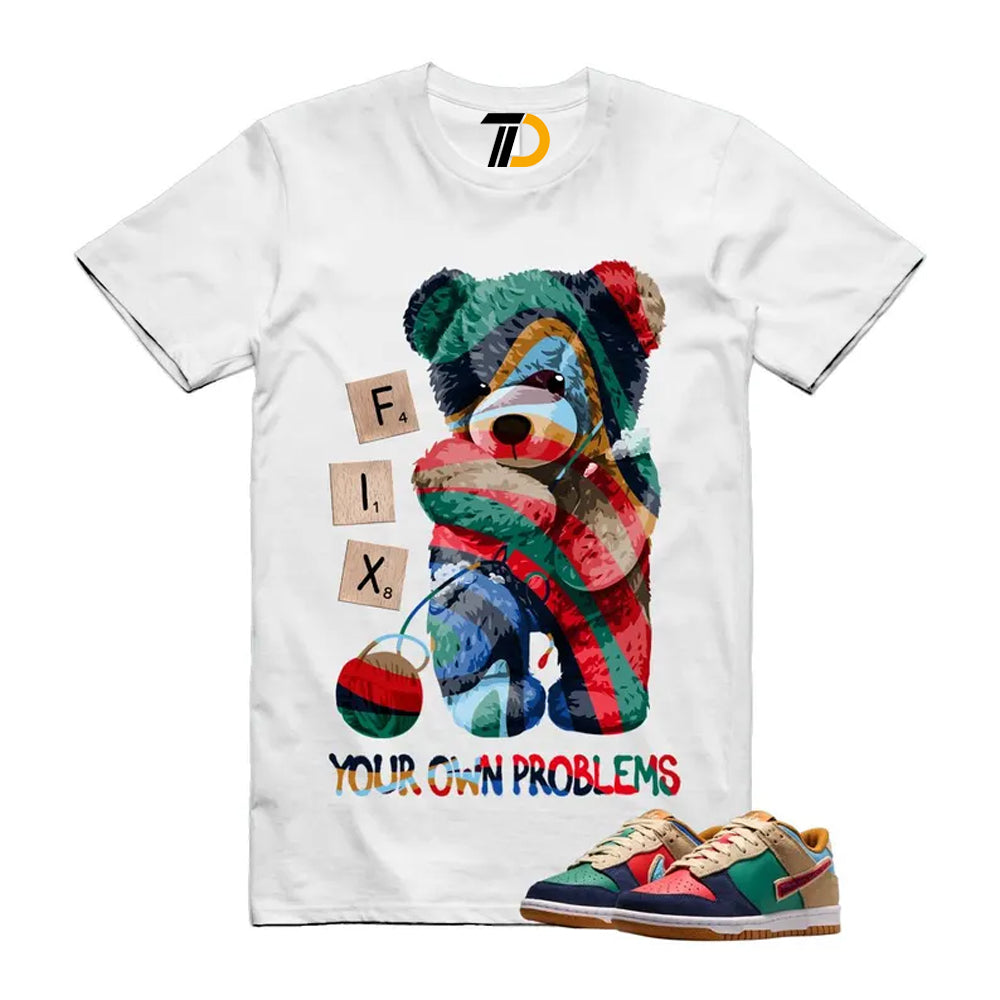 Dunk Midnight Navy Green Noise Low GS Mismatched Shirt To Match Fix Streetwear T-Shirt 2026