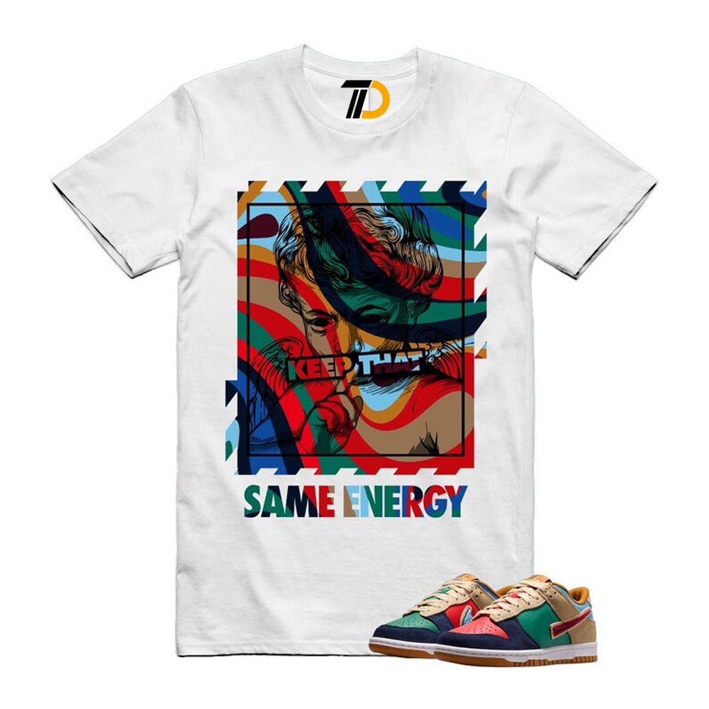 Dunk Midnight Navy Green Noise Low GS Mismatched Shirt To Match Energy Streetwear T-Shirt 2026