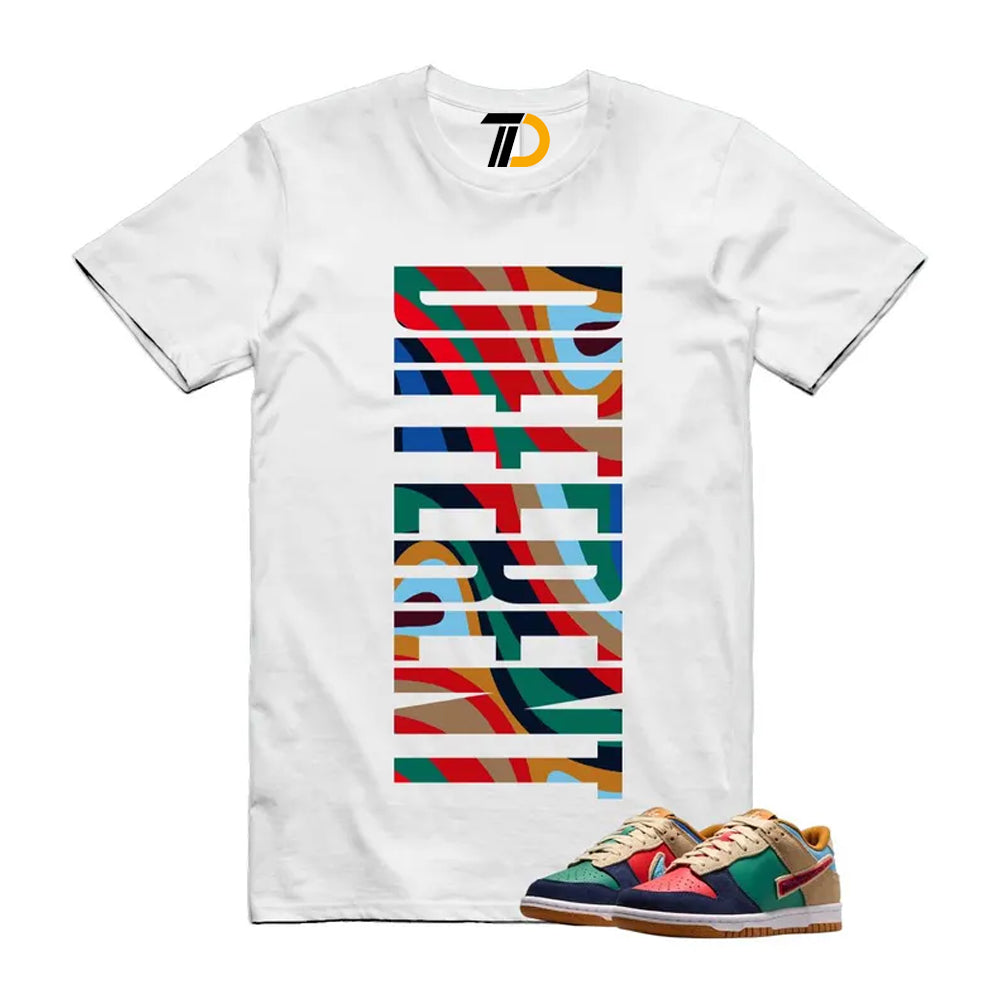 Dunk Midnight Navy Green Noise Low GS Mismatched Shirt To Match Different Streetwear T-Shirt 2026