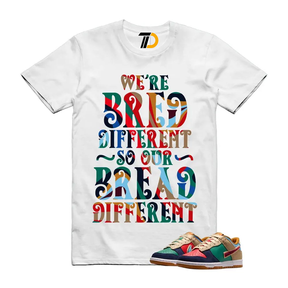 Dunk Midnight Navy Green Noise Low GS Mismatched Shirt To Match Bread Streetwear T-Shirt 2026