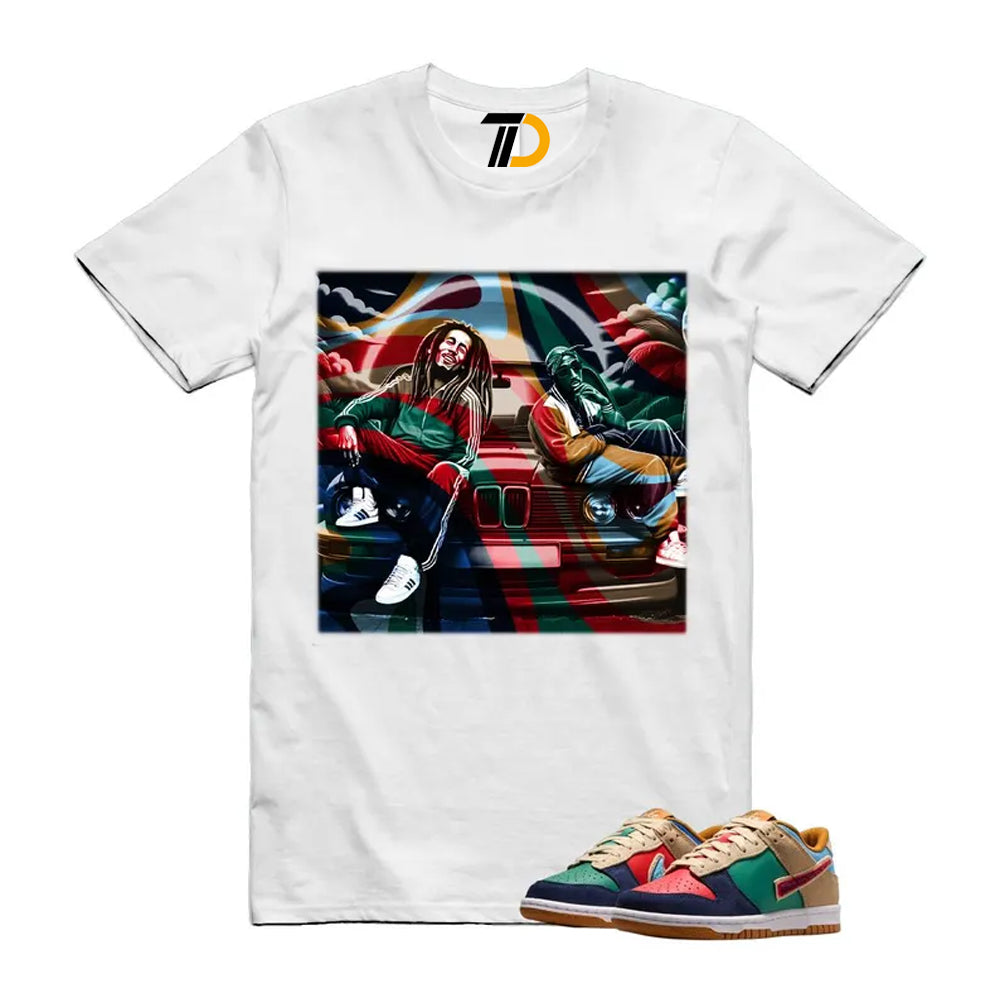 Dunk Midnight Navy Green Noise Low GS Mismatched Shirt To Match Bob Pac Streetwear T-Shirt 2026