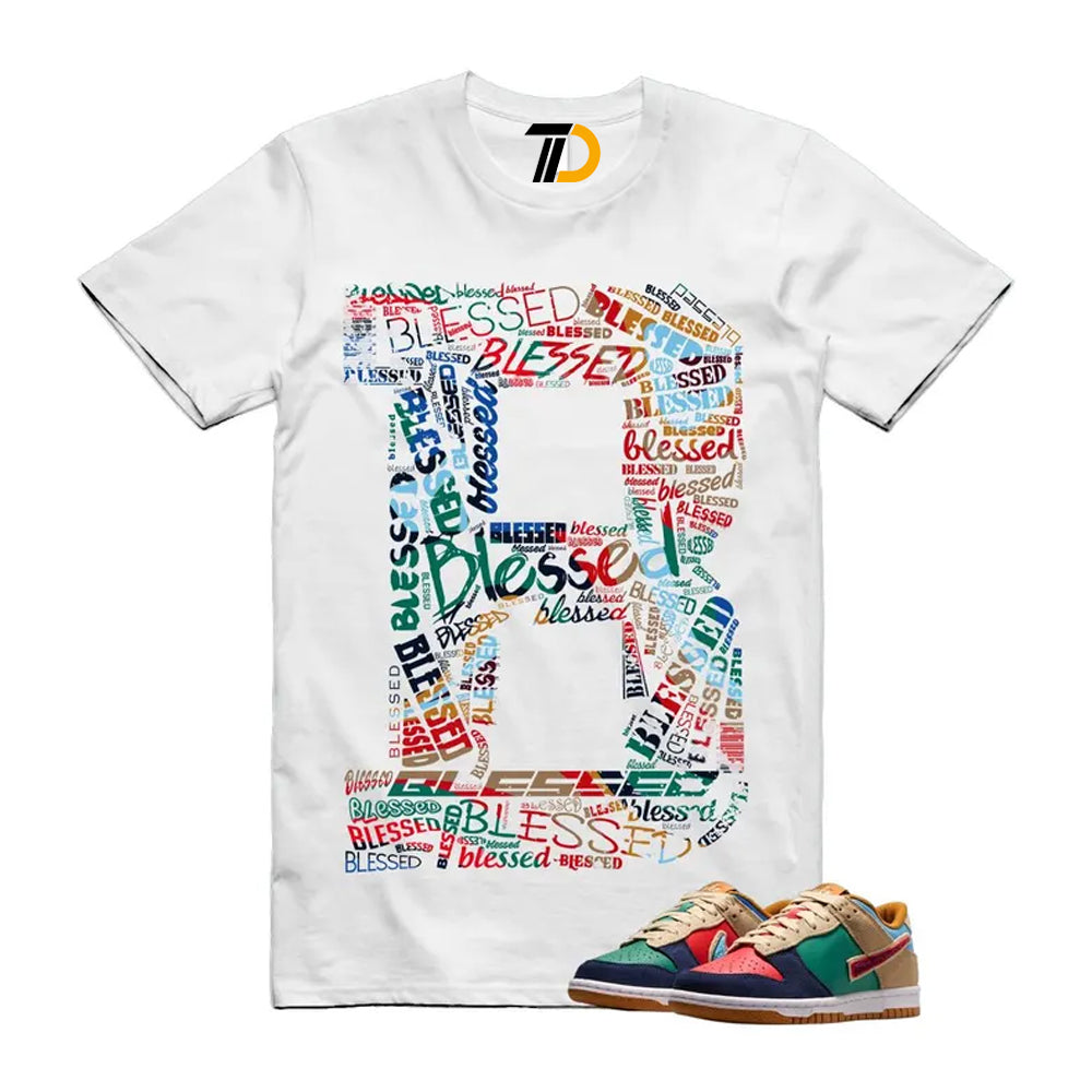 Dunk Midnight Navy Green Noise Low GS Mismatched Shirt To Match B Blessed Streetwear T-Shirt 2026
