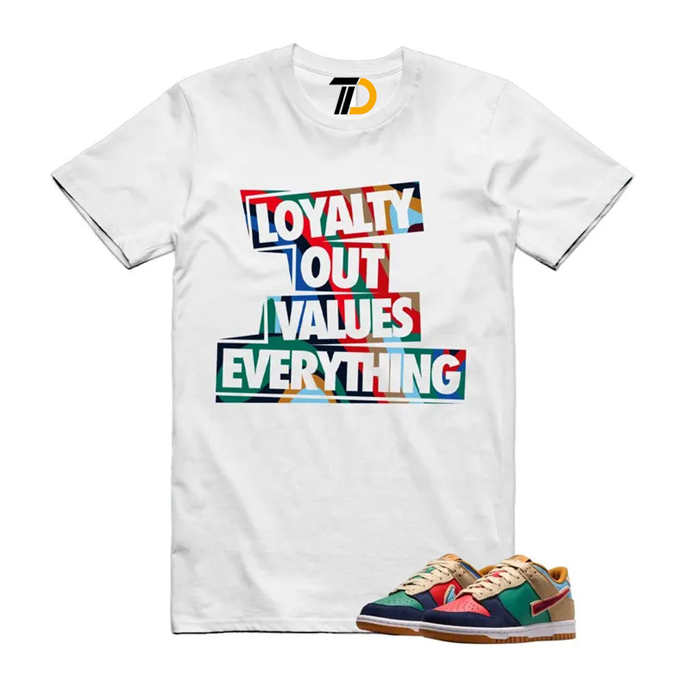 Dunk Midnight Navy Green Noise Low GS Mismatched Shirt To Match Love Streetwear T-Shirt 2026