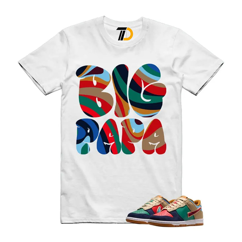 Dunk Midnight Navy Green Noise Low GS Mismatched Shirt To Match Papa Streetwear T-Shirt 2026