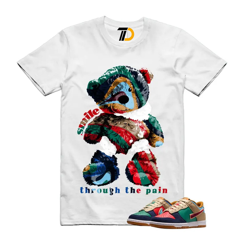 Dunk Midnight Navy Green Noise Low GS Mismatched Shirt To Match Smile Through The Pain Streetwear T-Shirt 2026