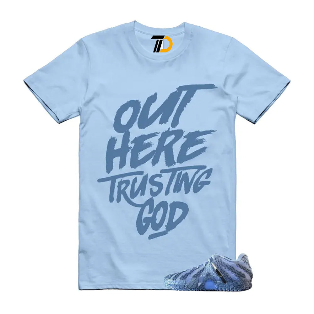 Ja 3 Cobalt Bliss Blue Shirt To Match Out Here Trusting God Streetwear T-Shirt 2026