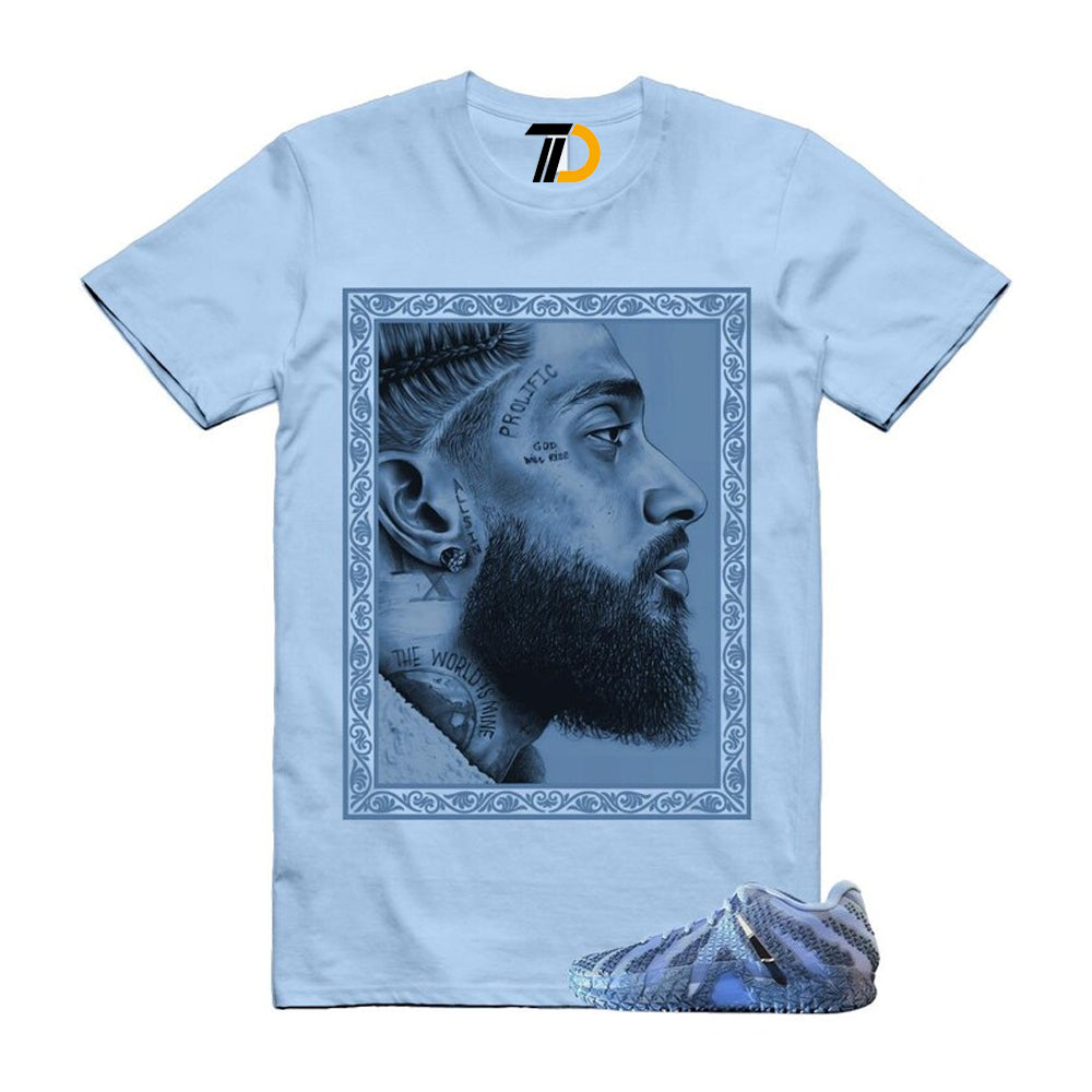 Ja 3 Cobalt Bliss Blue Shirt To Match Nip Streetwear T-Shirt 2026
