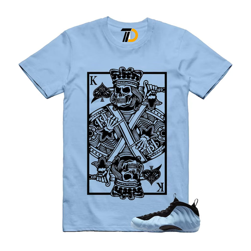 Foamposite Psychic Blue Black Air One Shirt To Match King Card Streetwear T-Shirt 2025