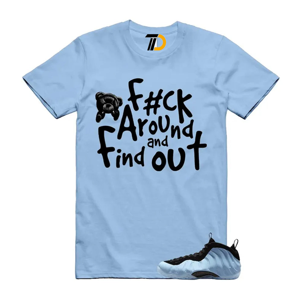 Foamposite Psychic Blue Black Air One Shirt To Match Fck Streetwear T-Shirt 2025