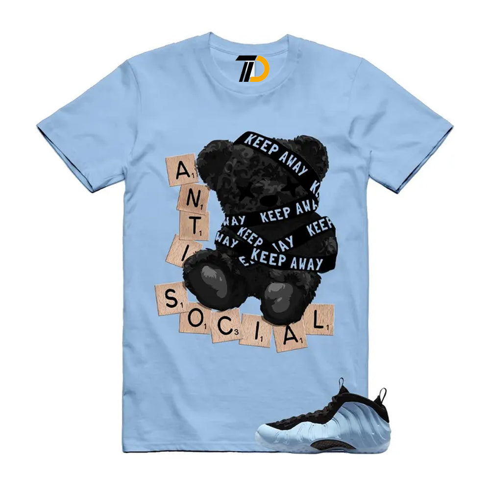 Foamposite Psychic Blue Black Air One Shirt To Match Anti Social Streetwear T-Shirt 2025